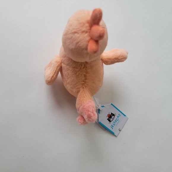 Jellycat Fluffy Chicken - perfect condition, Spring Plush Stuffed Animal, new - Picture 5 of 14